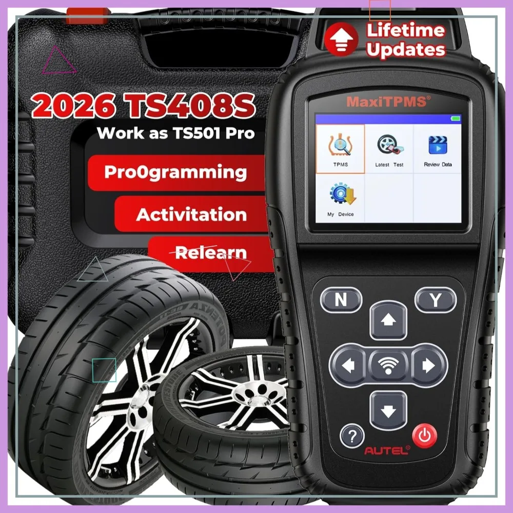TPMS Relearn Tool 2026 Update, OBDII Programming for MX-Sensor & OEM Sensor Activation Reset Read Clear DTCs