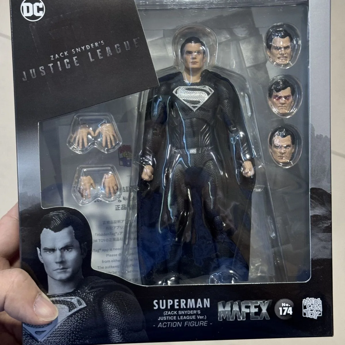 In Stock Mafex 1/12 DC Comics Batman Silent Superman Mobile Handpiece Action Figure Model Toys