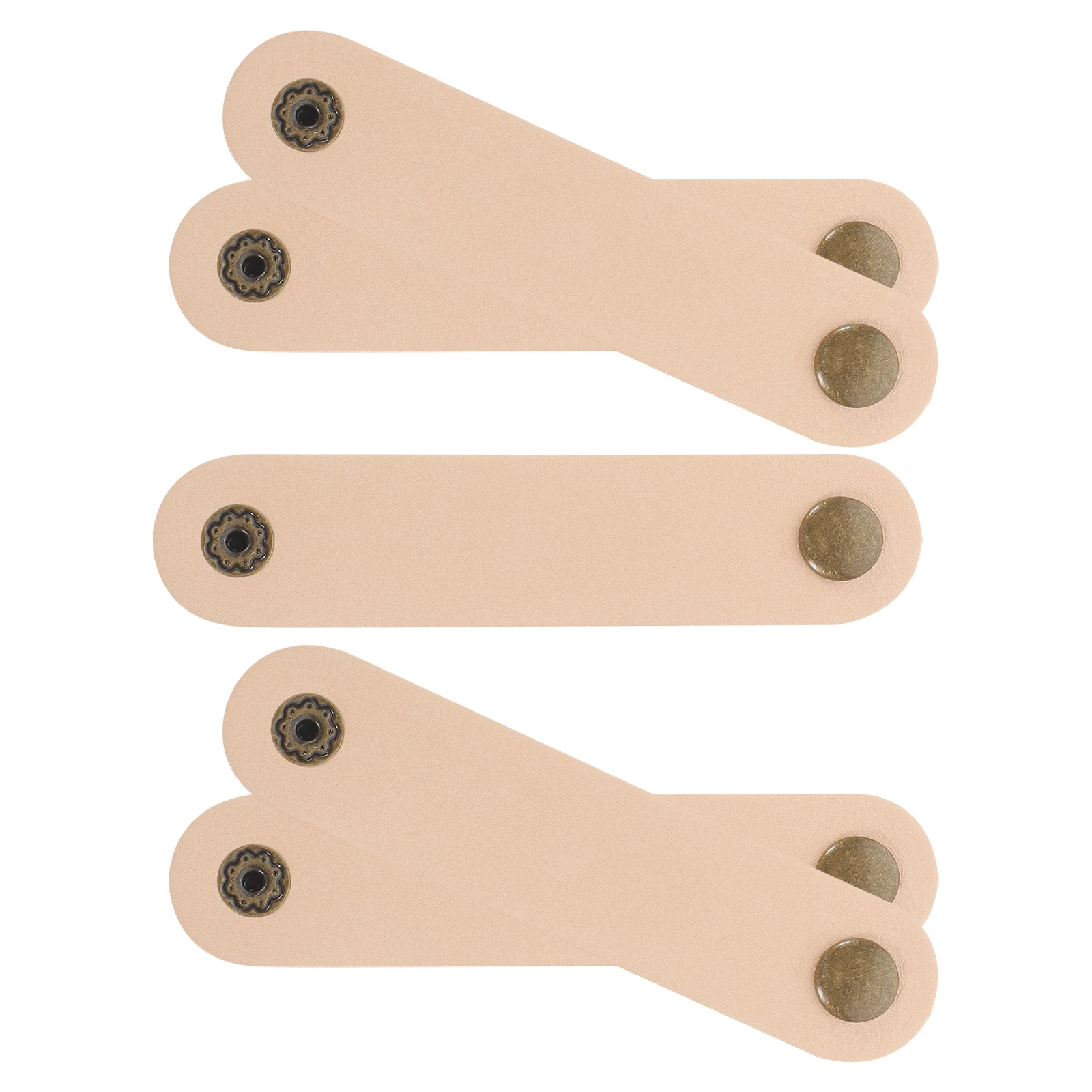 

5Pcs Cord Organizer Cowhide Cable Wraps Durable Cord Straps for USB Earphones Practical Cable Management Holders