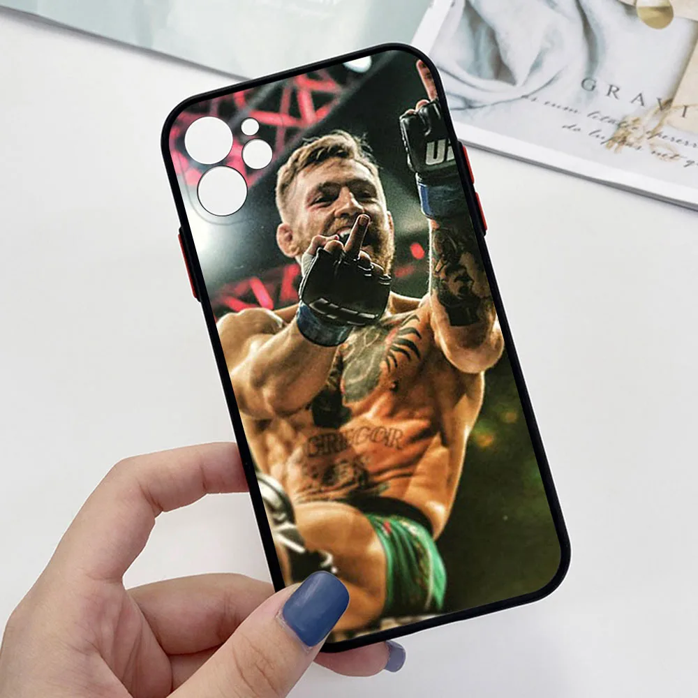 New Trend Conor Mcgregor Phone Case For iPhone 16 15 14 11 12 13 Pro Max Mini X XR XS 7 8 Plus SE 16Pro Matte Translucent Cover