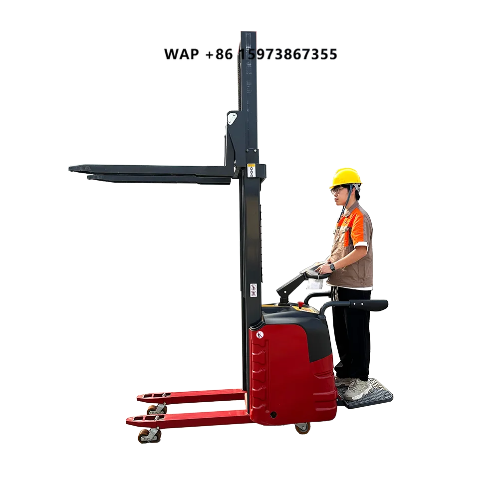 Electric Stacker Forklifts 48V Mini Forklifts 1.5-3 Ton Semi-Electric FANYU CDD20 Hydraulic Side Shifter Indoor Outdoor Use