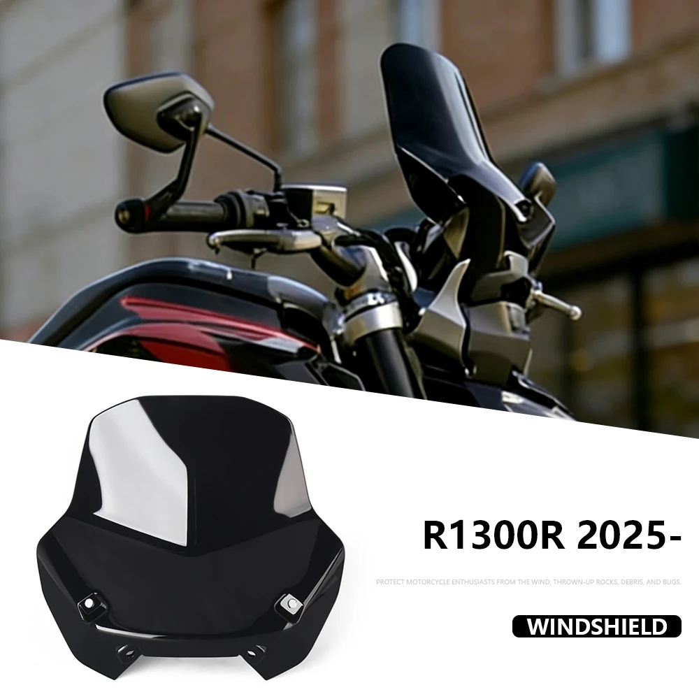 

R1300R Motorcycle Front Windshield For BMW R 1300 R 1300R 2025 2026 New Accessories Height Increasing Windshield Deflector