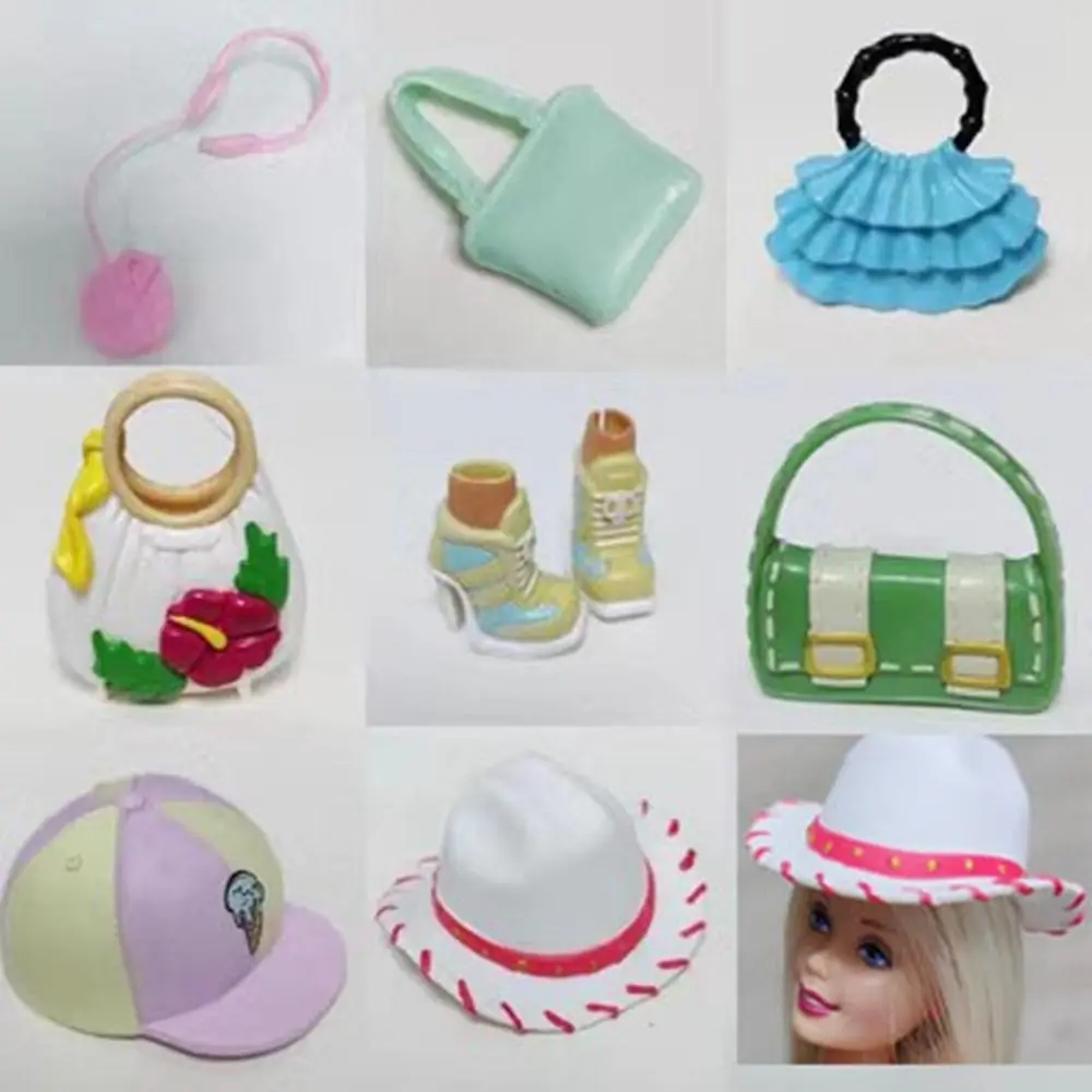 

Quality 1/6 Doll Shoes High Quality 8 Styles High Heels Bags Baseball Hat 30cm Doll