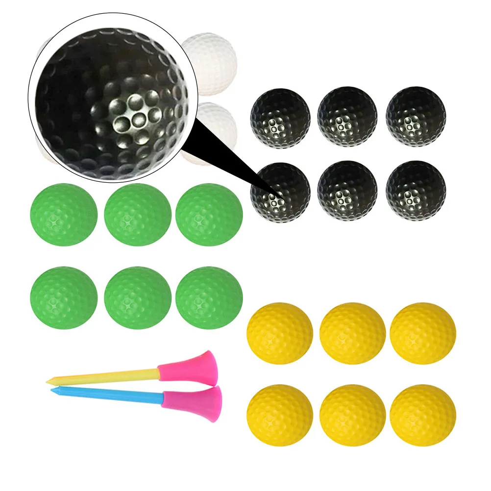 

26pcs Colorful Golf Sponge Elastic Practice Training Balls For Kids Adults Indoor Pu Golf Balls Durable Lightweight Safe Gift