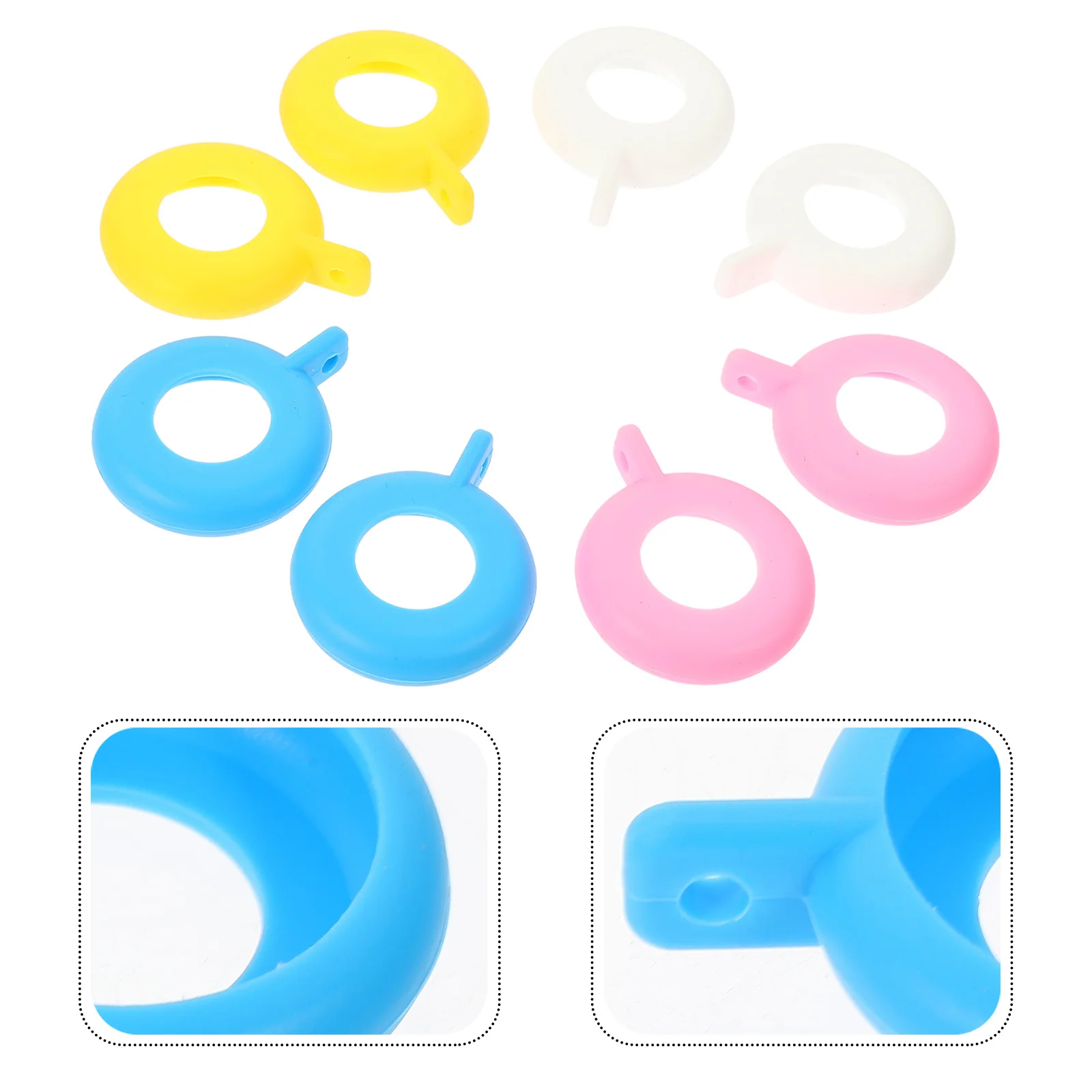 

8 Pcs Watch Protector Watches for Nurses Clip on Nursing Cover School Silicone Fob Protective Case