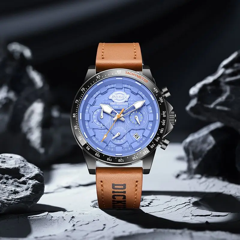 Original Dickies Men's Luminous Trend Quartz Watch Multifunctional Retro Waterproof CL-560