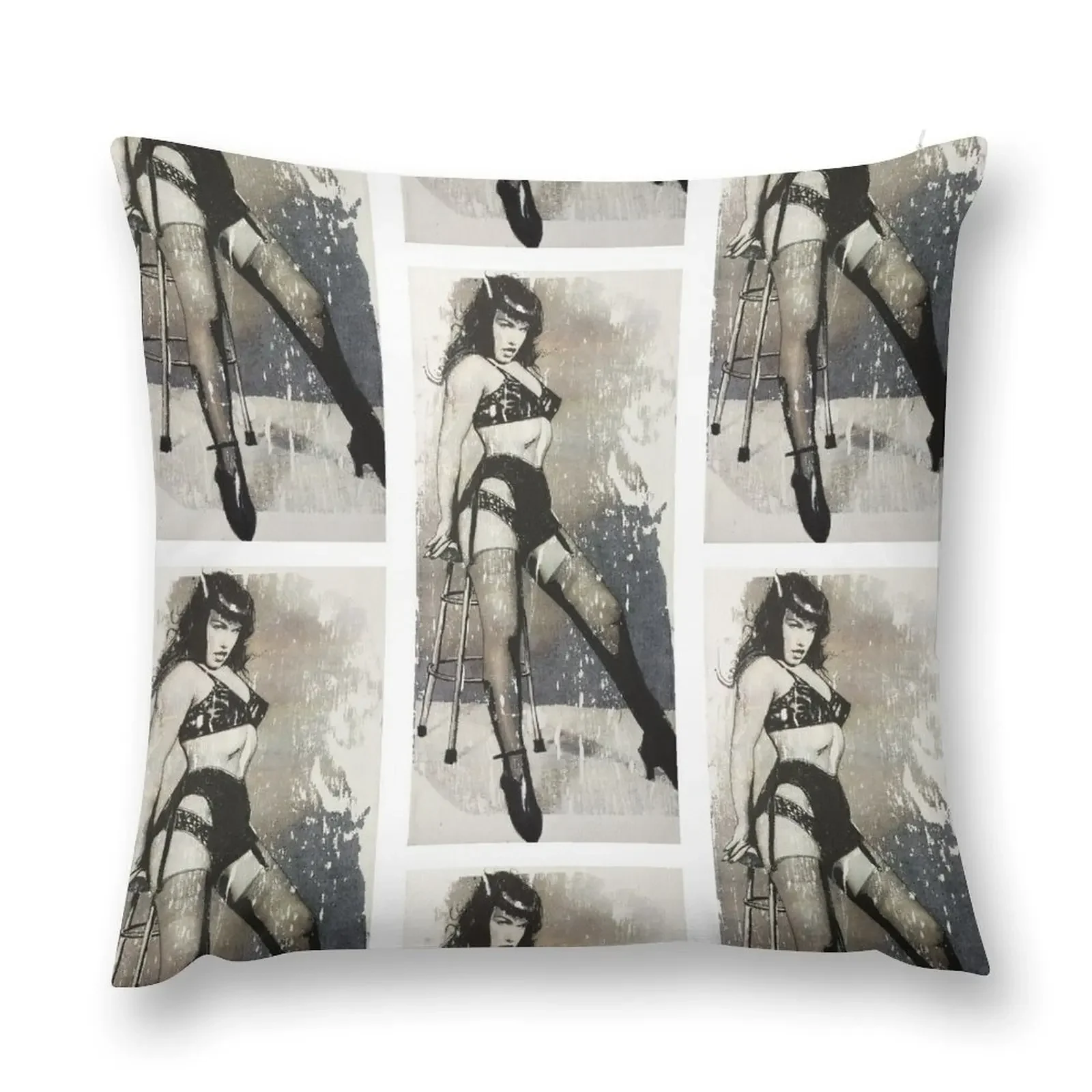 

Bettie Page Throw Pillow luxury decor Christmas Cushion For Home pillow