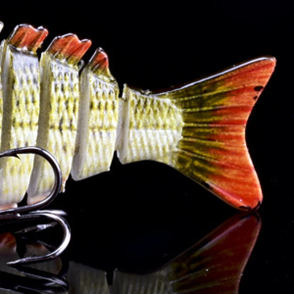 

Plastic Hard Bait 10cm Multi Section Fishing Lure 3D Bionic Artificial Swim Bass Freshwater Saltwater Accessories