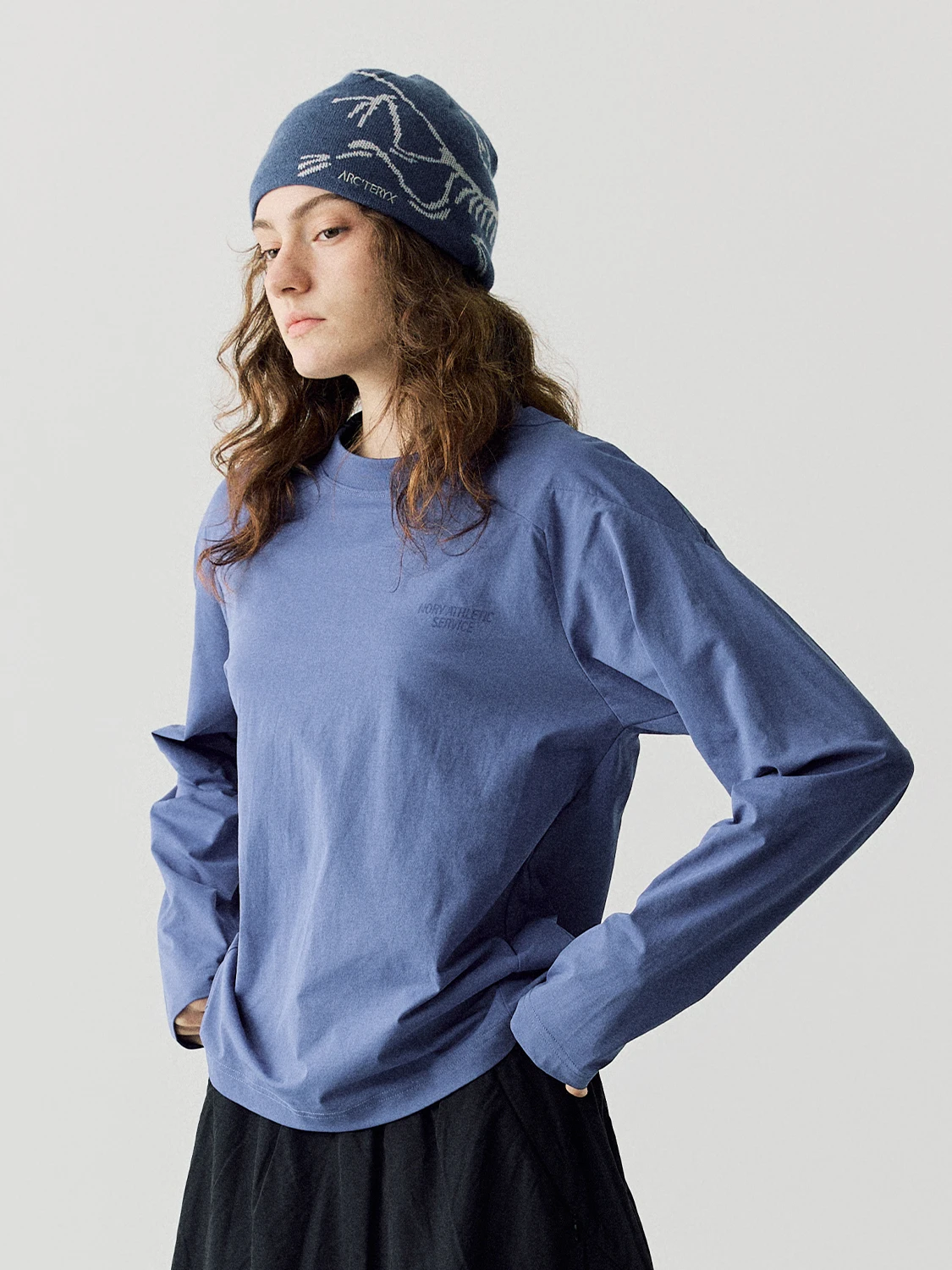 قميص نوريباند الرياضي طويل الأكمام سريع الجفاف للاستخدام الخارجي، قميص أساسي مطبوع للرياضة والتنقل مصنوع من البوليستر #5