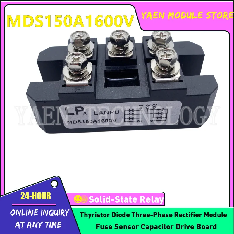 MDQ100-16 MDS150A1800V MDS100A1400V MDS100A1800V MDS150A1600V MDS150-16 MDS50-14 Three phase rectifier bridge module In stock