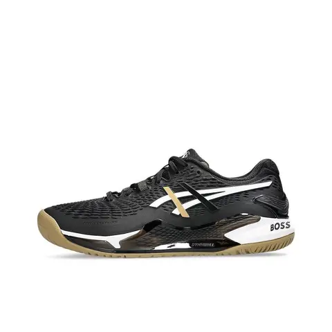 ASICS Gel Resolution 9 Tennis Shoes Men's Low Top Black Brown 1041A453-001