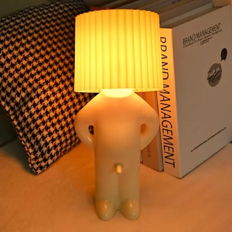 

2025 New Creative Naughty Boy Night Lamp USB Charging Reading Lighting Bedroom Table Bedside Book Light Children's Gift LED Lamp