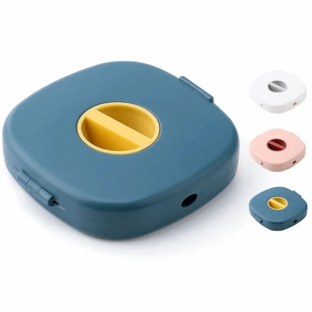 Portable 2 in 1 Cable Organizer Rotatable Round Cable Management Small Compact Cable Winder Box USB Cables