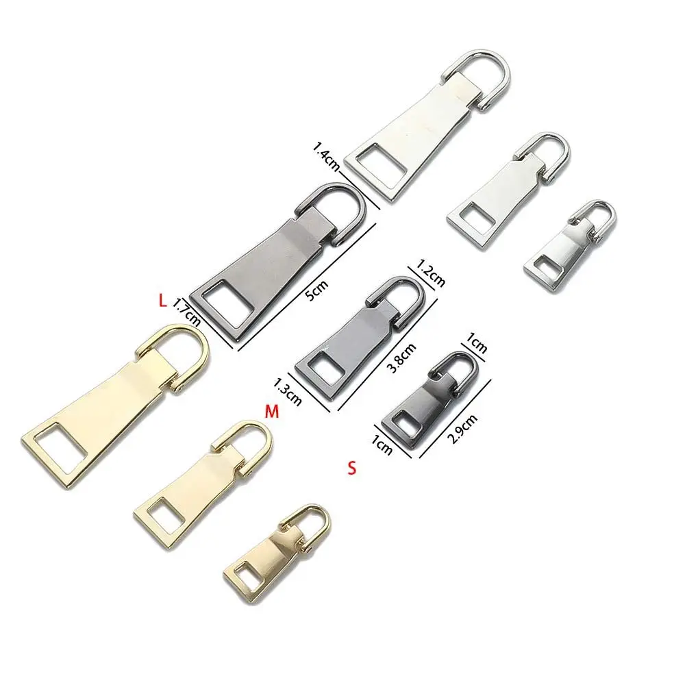 8# 5# 3# Metal Sewing Accessories Detachable For Backpack Coat Tab Zipper Pullers Repair Kits Zipper Head Zipper Sliders