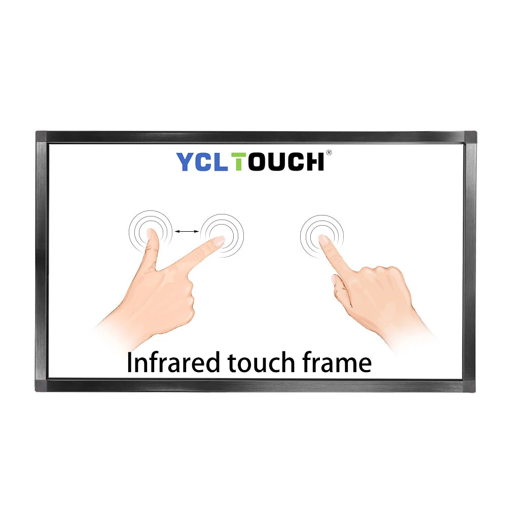 YCLTOUCH 적외선 터치 디스플레이 프레임, 공장 직접 USB 플러그 앤 플레이, 55 인치