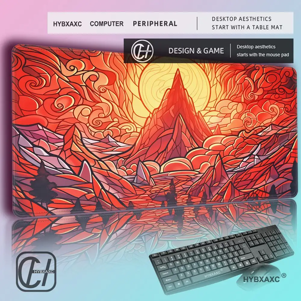 

HYBXAXC Magic Gathering Mouse Pad Magic Party Game Mat Durable Rubber for MTG TCG Games Mousepads Office Desk Mats Friendly Des