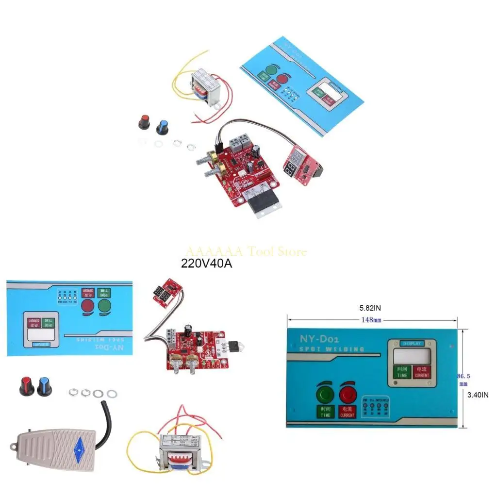 A2BE NY-D01 Spot Welder Control Board Diy for Welding Single Cells Lightweight