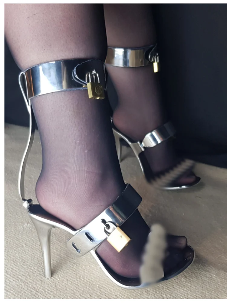 Saily Garcia Silver Stiletto Sandals 3
