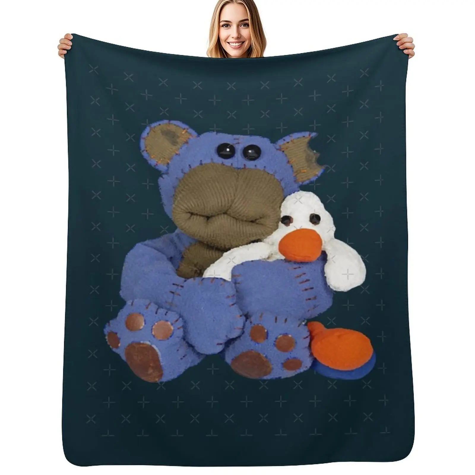 

Nev the bear Throw Blanket Summer Beddings for sofa Softest Polar Blankets