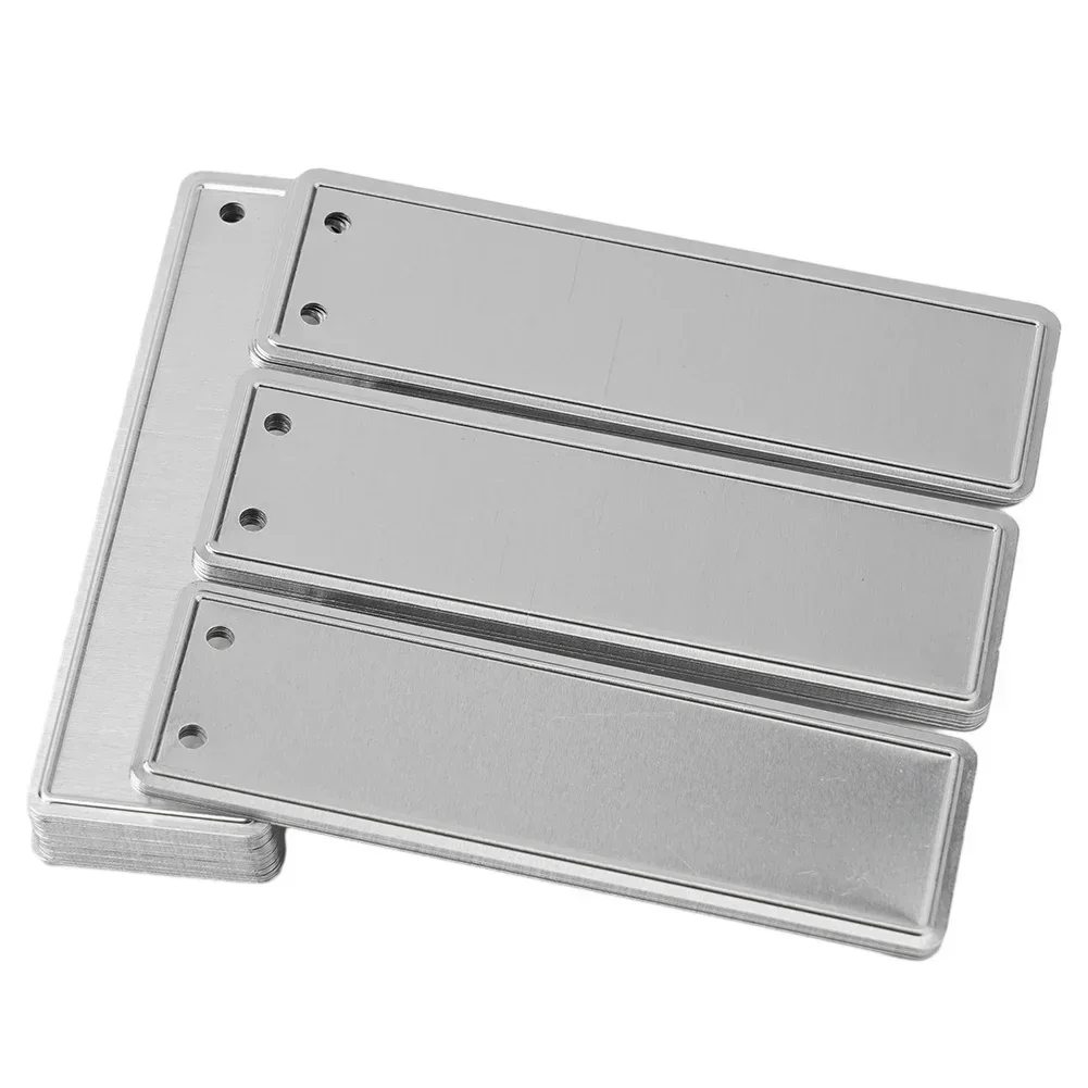 Tagi Etykiety na rośliny DIY Dwustronne zapisz Ogród Odporne na promieniowanie UV Wodoodporne Z Otworem 50 Zestaw 82 * 25 * 0,5 MM Brand New