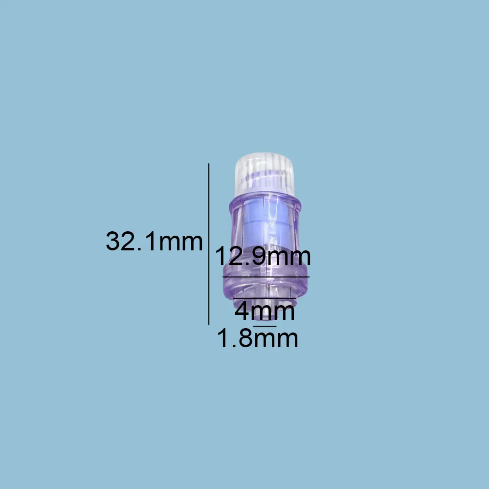 10-500Pcs Medical Disposable Needle-Free IV Connector Straight Flow Luer Lock Access Port for Intravenous Fluid Administration