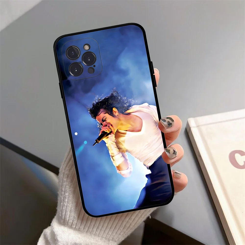 80er Jahre Pop Sänger M-Michael J-Jackson Handyhülle Silikon weich für iPhone 16 15 14 13 12 11 Pro Mini XS MAX Plus X Cover – Detail 9