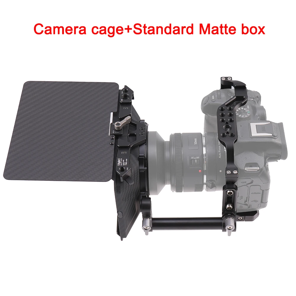 

Camera Cage Kit With Matte box Extension Aluminium DSLR Support for R7 Camera cage Mirrorless Metal Camera handle Fotografica