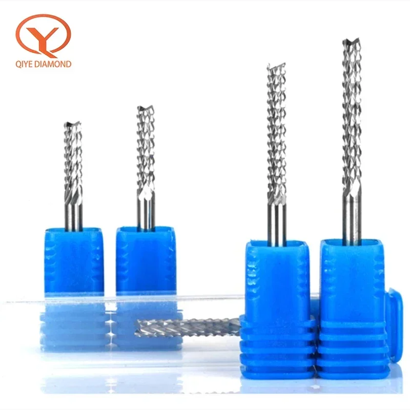 Bits de trituração do cortador da extremidade do milho do carboneto do PWB, ferramentas de corte do CNC, 0.5-8mm para a madeira, PWB, PVC, fibra do carbono