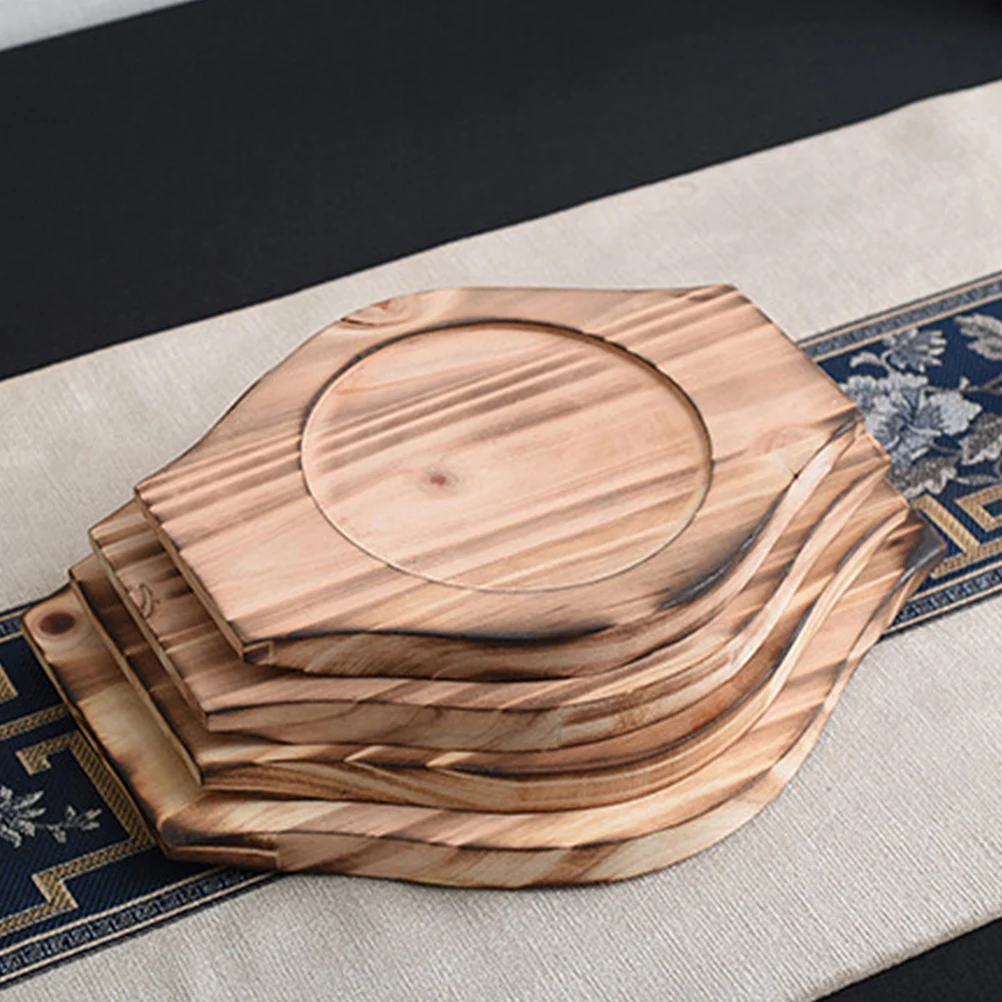 

Heat Resistant Stone Bowl Mat Wooden Placemat for Table Protection Table Kitchen Dining Bar Accessory Elegant