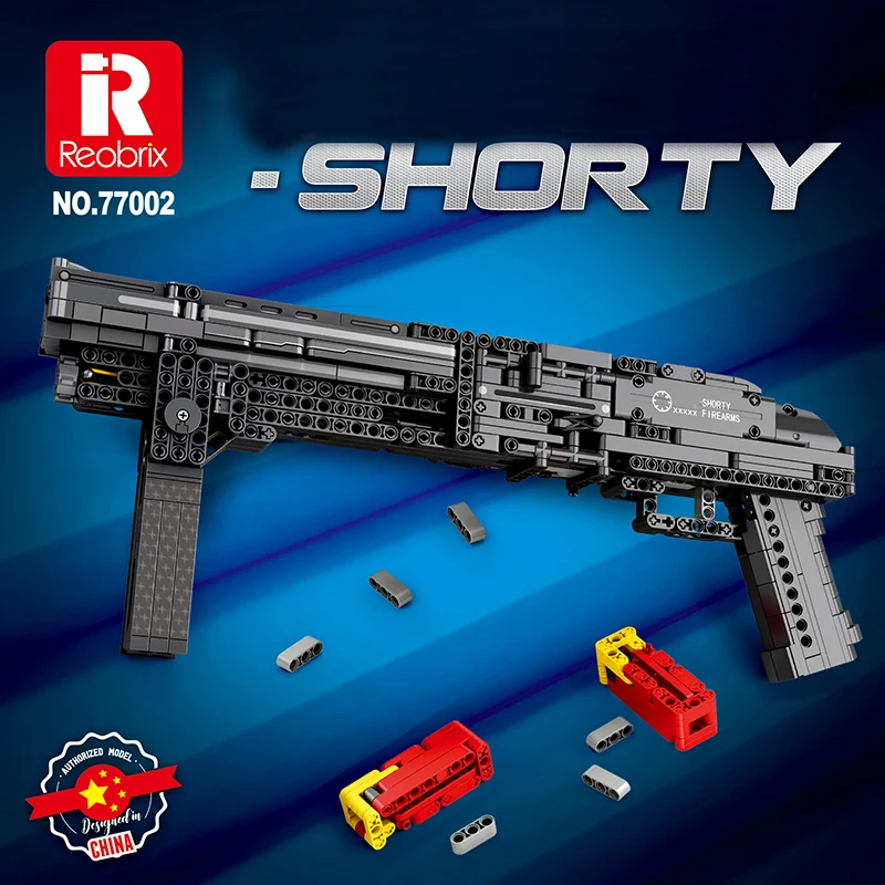 

Reobrix Blocks 882pcs Pistol GUN Blocks Toys Military Weapon Desert Eagle Submachine Models Building Blocks for Children Boys