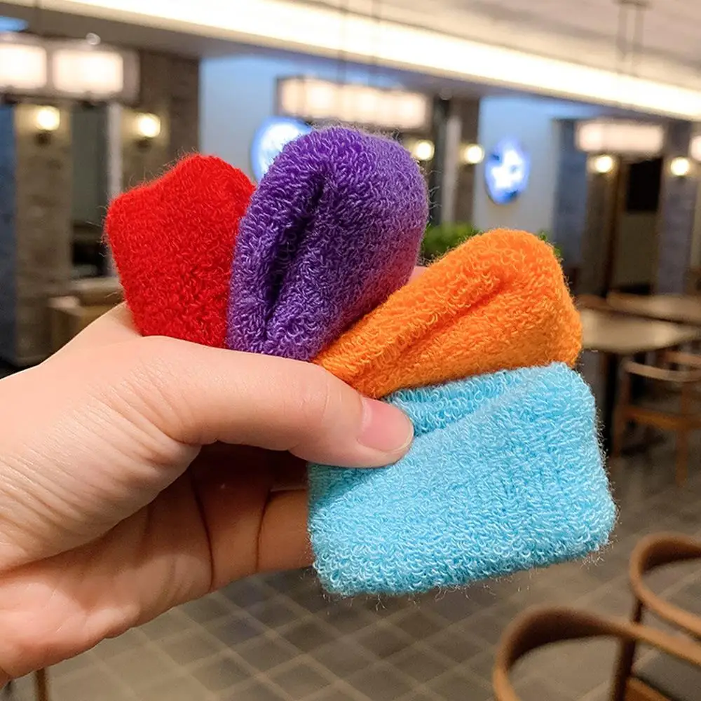 6/12 pezzi carino lavoro a maglia solido fasce elastiche per capelli anello per capelli donne bambini elastici per capelli morbidi legami per capelli accessori per capelli per bambini