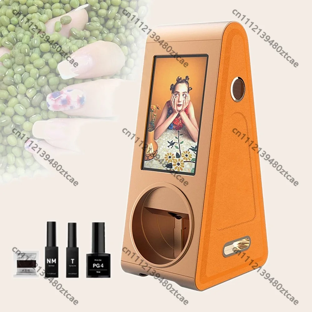 Automatic 3D Nail Printer Smart Finger Art Sticker Machine Nail Polish Printer