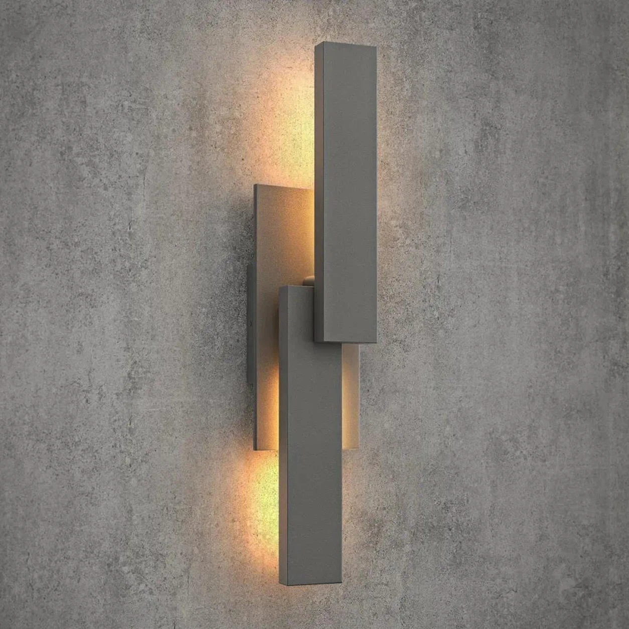 21''H Dimmable LED Gray Aluminum Outdoor Wall Light
