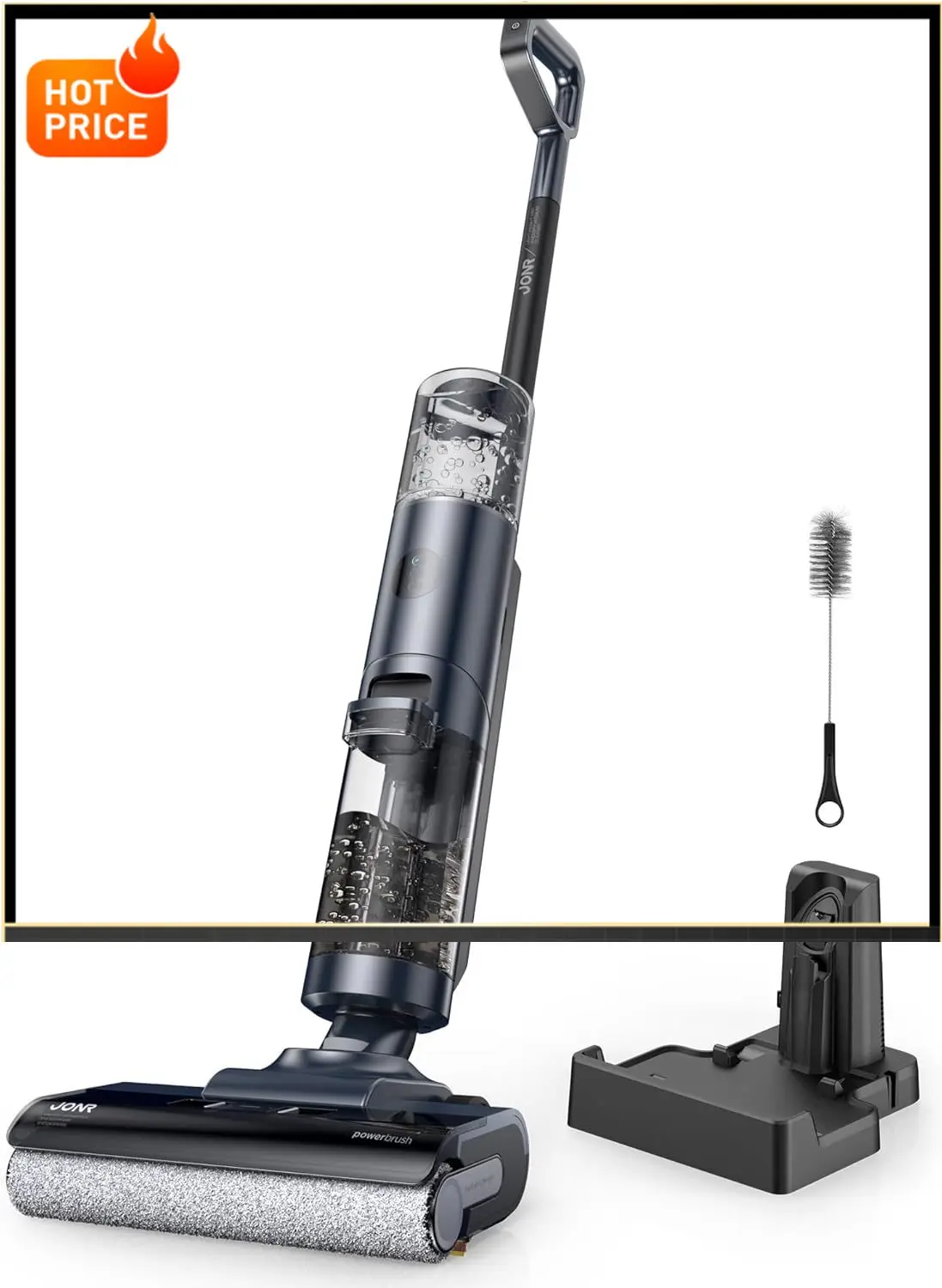 

BestsellerED12 PRO Wet Dry Vacuum Cleaner,Vacuum Mop, Three Sided Cleaning,Hot Water Self-Cleaning,Hot Air Drying,Tangle-Free,Sm