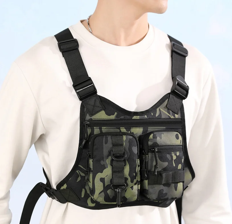 Functional Men Chest Bag Waist Packs Casual Vest Bags High Quality Durable Men Sling Shoulder bag Stylish Men's Backpack Sac 배낭