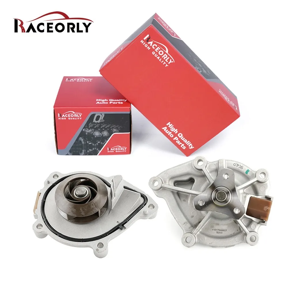 RACEORLY Engine Water Pump & Thermostat & Gasket For BMW Mini Cooper 1.6L 11537534521, 11538699290, 11517648827, 11518604888