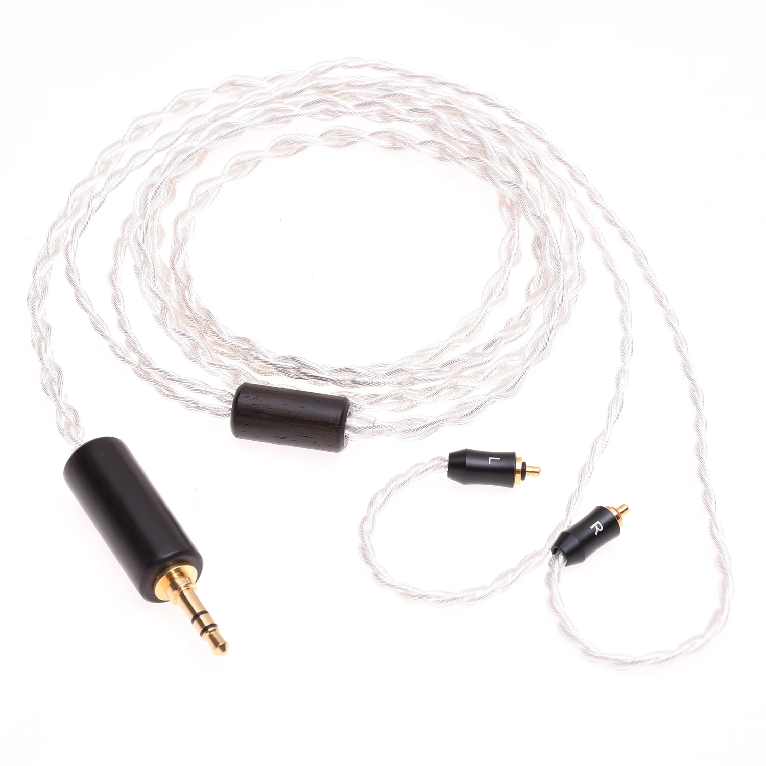 Crystal 4 Cores 6N OCC Gold Silver Plated Headphones Upgrade Cable IPX Connector For UE Live UE6 Pro UE18+