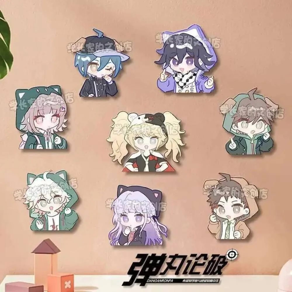

8PCS Anime Danganronpa Badge Brooch Pin Kirigiri Kyoko Hinata Hime Clothes Backpack Decoration Lapel Personalized Chest Tag