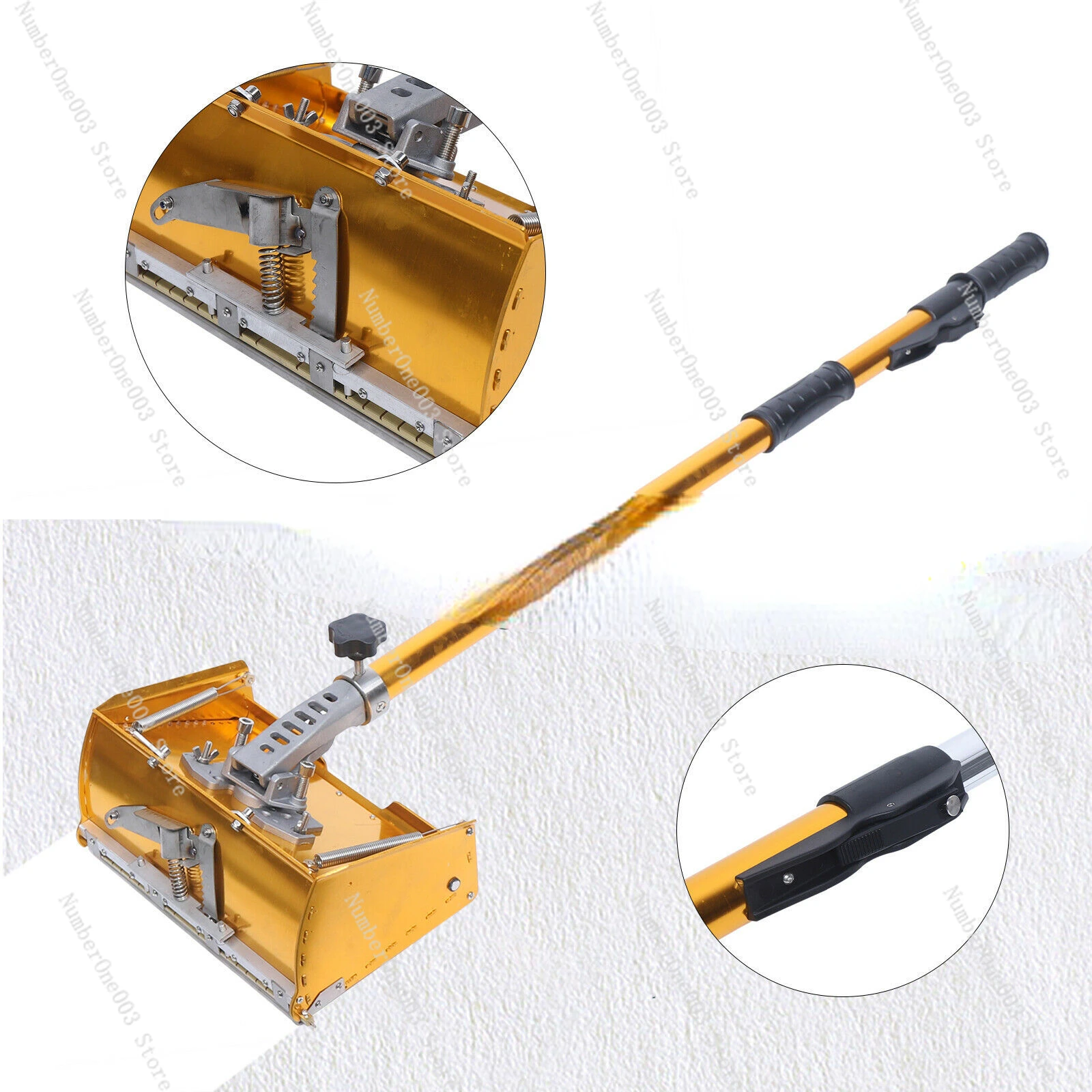 Portable Drywall Master Tools, Plastering Flat Finishing, Plaster Box Tool, Extendable Handle, Max 64 in Length, 9.8 in