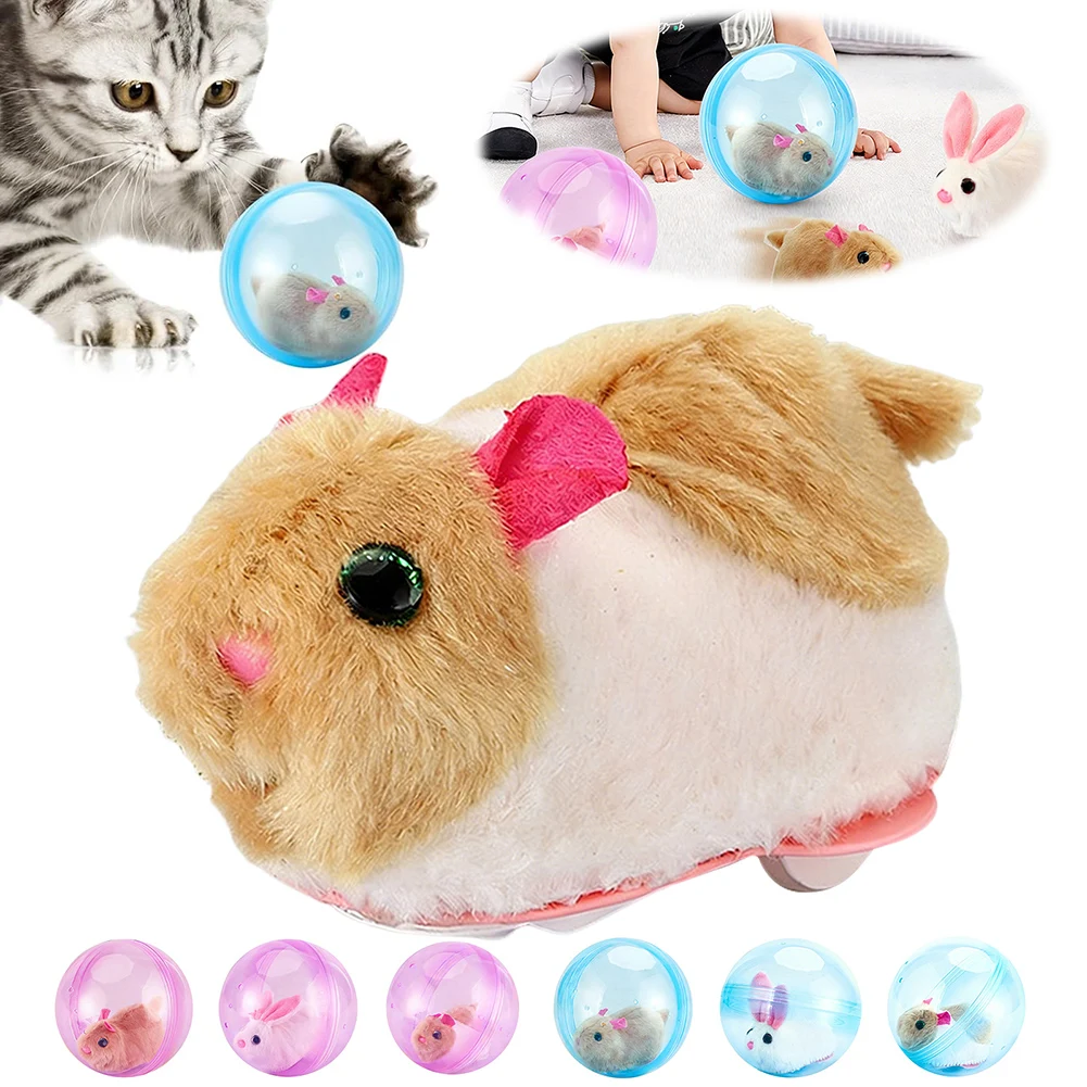 Rolling Hamster-Active Ball Electric Rabbit-Hamster Rolling Ball Transparent Small Pets Exercise Toy,Pet Accessories