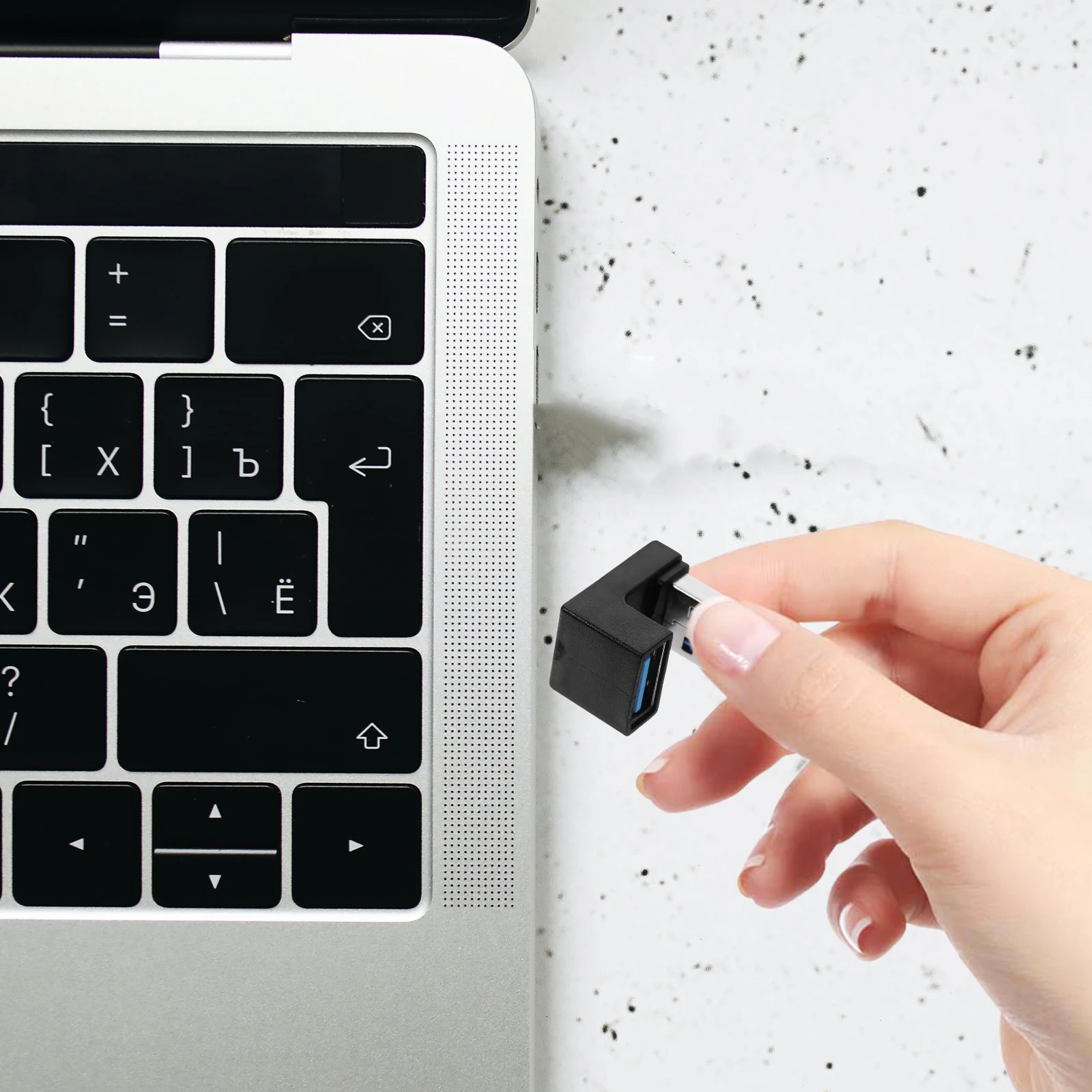 

2Pcs USB A Adapter 90 Degree Right Angle USB Male to Female 10Gbps Data Transfer Rate Angled Plug for Space Saving Setup