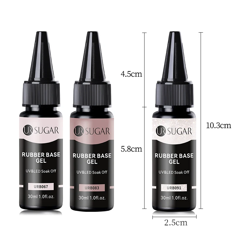 UR SUGAR 30ml Nude Glitter Rubber Base Refill Package Camouflage Gel Color Soak Off Nails Gels Varnish UV LED Gel Big Volume