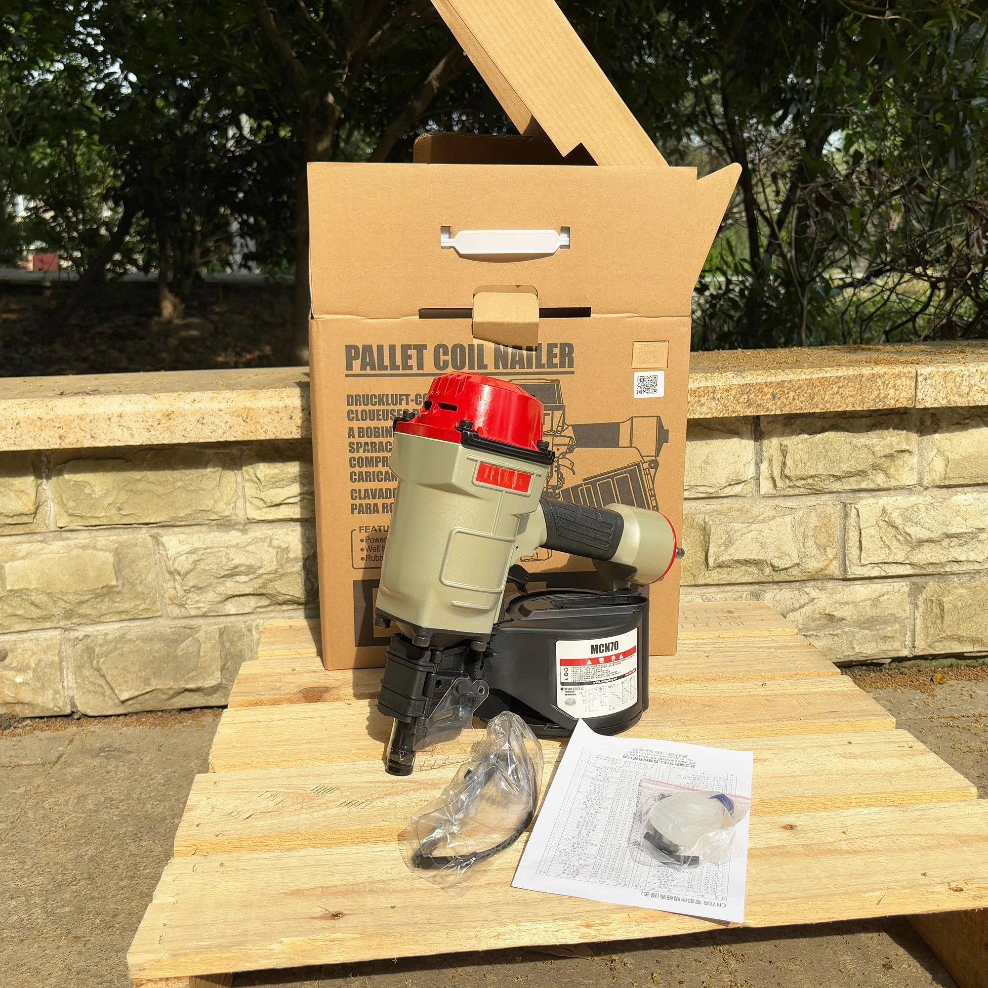 Promotion Air Coil Nailer Pallet Nail Gun CN70 RongPeng MCN70