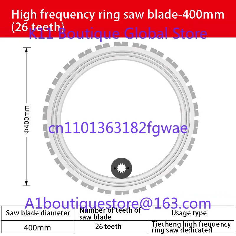 High Frequency Ring Saw 400mm/500mm New Concrete Wall Cutting Machine Saw  Door And Window Cutting