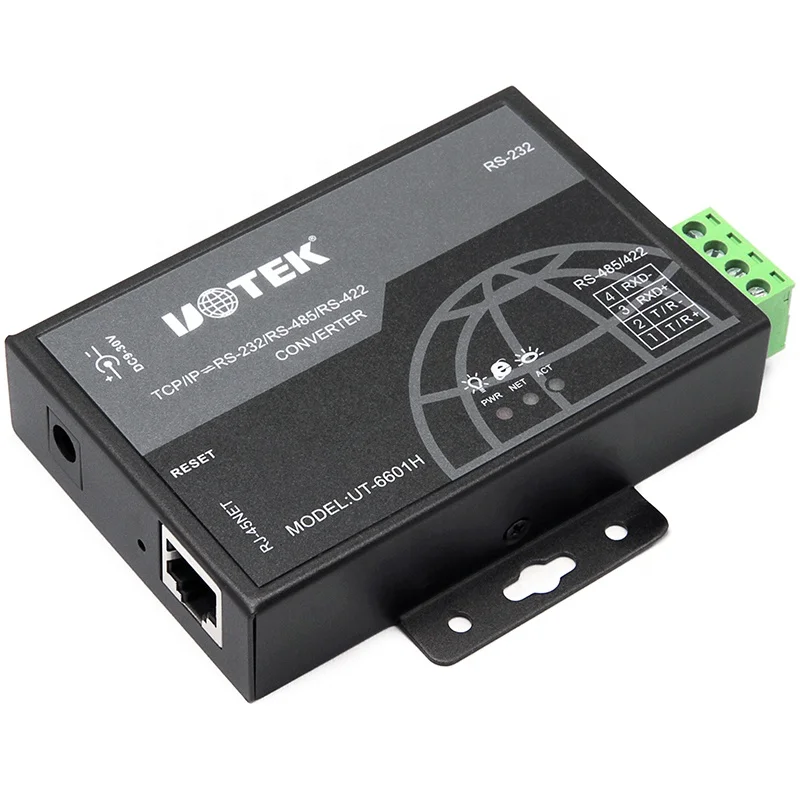RS232 RS485 RS422 إلى محول إيثرنت TCP/IP خادم الجهاز التسلسلي