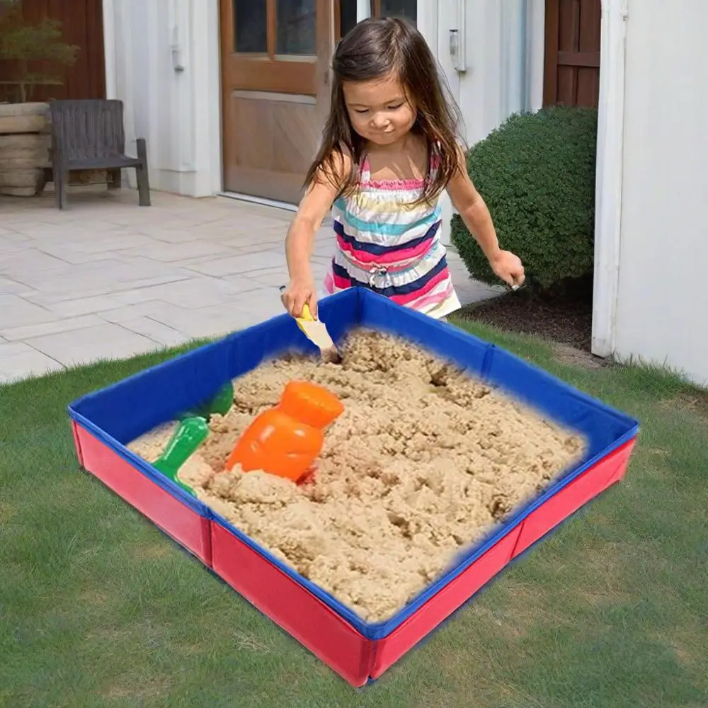 Bac à sable pour enfants, activité de sable intérieure et extérieure, jouets sensoriels, cadeaux de table de sable pour garçons et filles, jouets de sable de plage d'été pour enfants