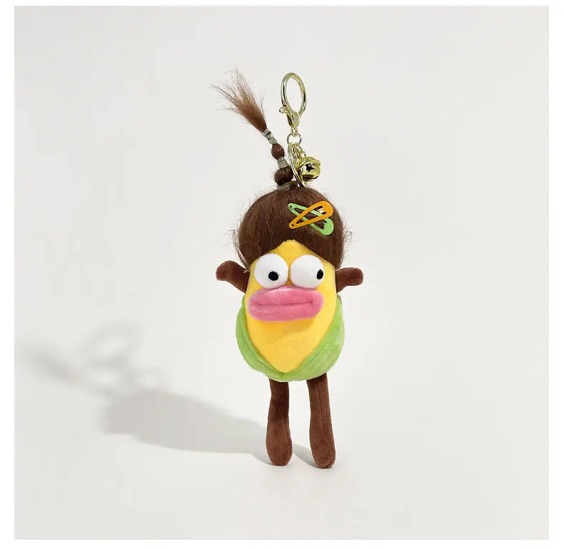 Ugly Cute Doll, Colorful Bag Keychain Pendant Funny Student Schoolbag Pendant Gift Car Charm Christmas Gift