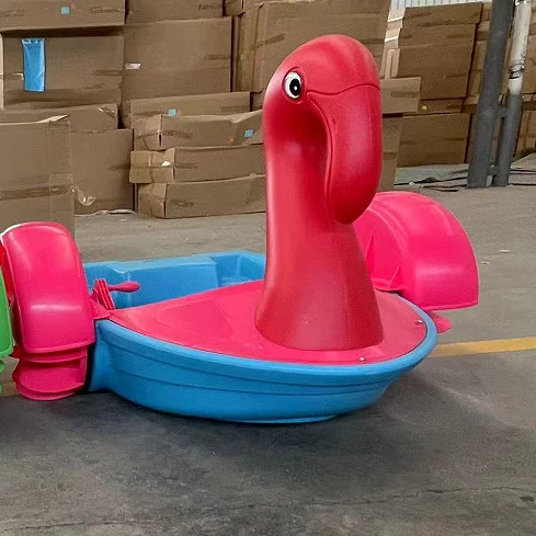 Gran oferta, juguetes flotantes de agua de atracciones, barco de paleta de plástico para piscina inflable