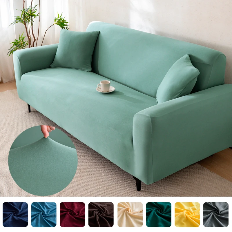 solid stretch sofa cover couch cover slipcovers armchair corner sofa cover chaselong protector for pets and kids fully wrap