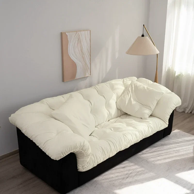 Italian Sleep Nordic Sofa Luxury European Wood Water Proof Sofa Fluffy Couch Sillon Relax Reclinable Para Salon Home Furniture